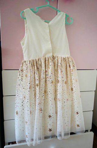 Vestido fiesta niña lentejuelas estrellas 5 años