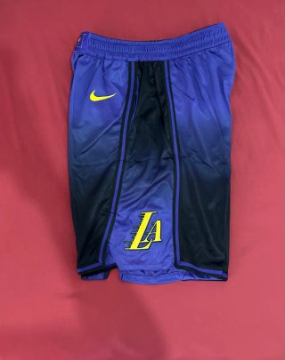 Pantalones Cortos Nike NBA Lakers Morado/Negro