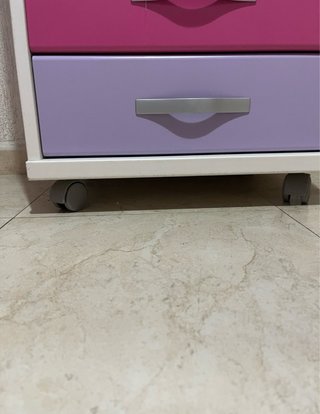 Cajonera infantil rosa y morada