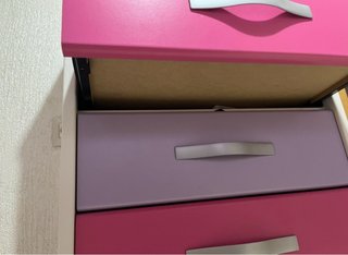 Cajonera infantil rosa y morada
