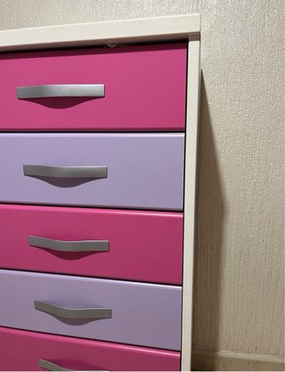 Cajonera infantil rosa y morada