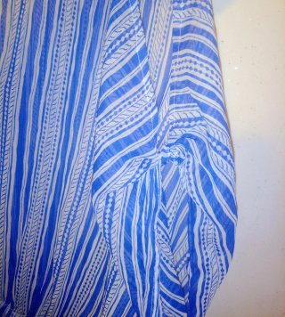 Vestido camisero rayas azul y blanco Talla XL