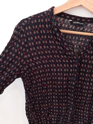Camisa vintage estampada talle M