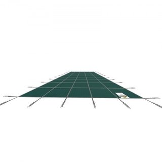 Cubierta de Seguridad para Piscina que se Ajusta a Piscinas Rectangulares Inground de 18x36 pies, Cubierta de Seguridad para Piscina con Agujeros de Drenaje, Cubierta de Malla Sólida para Piscina,...