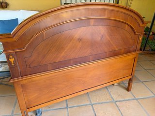 Cabecero cama matrimonio madera maciza Limoncillo