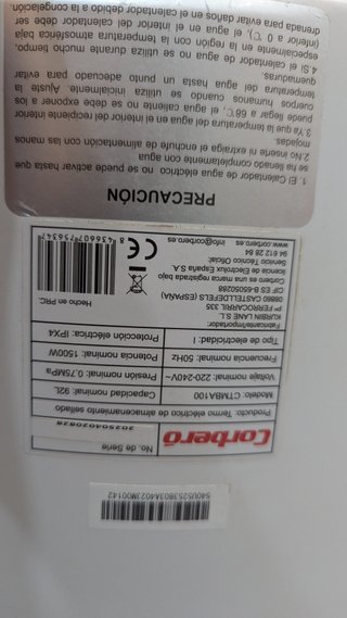 Corberó - Termo Eléctrico CTMBA100