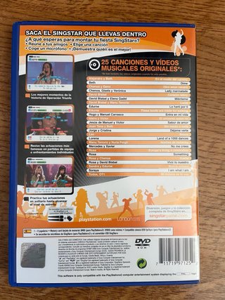 Singstar Operación Triunfo PS2