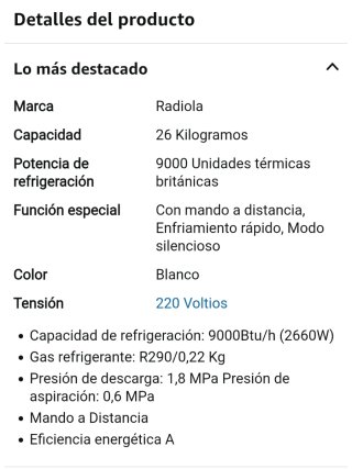 Aire Acondicionado Portátil Radiola 2000 Fr