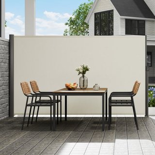 Tenda Laterale Retrattile, 180x300 cm, Schermo Privacy Esterno in Alluminio, Tenda da Giardino Impermeabile in Poliestere 280g, Schermo Divisorio UV 30+ per Patio, Giardino, Balcone...