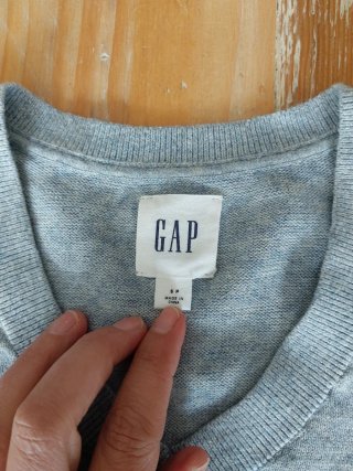 Jersey Gap Algodón Cuello Pico Rayas