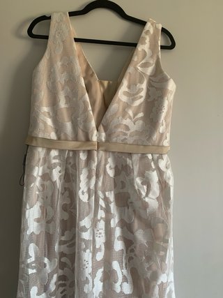 Abito Lungo Fashion New York Beige/Bianco