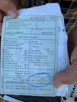 Piaggio scooter 49cc