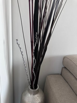 Jarrón Decorativo Metálico Alto