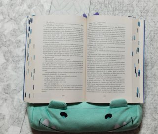 Cojín de lectura infantil dinosaurio