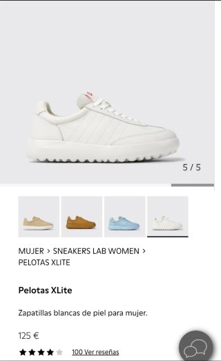 Camper Pelotas XLite Zapatillas Blancas Mujer