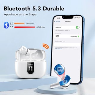 Auriculares inalámbricos Bluetooth reducción ruido