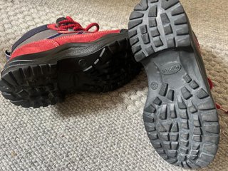 Botas montaña niño T32 rojas