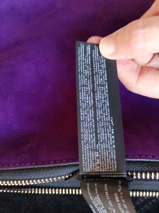 Bolso de mano Mango piel morado