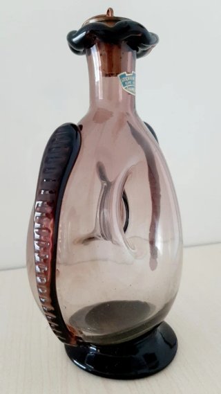 Botella de cristal vintage