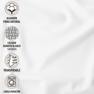 Sábana bajera algodón ajustable beige