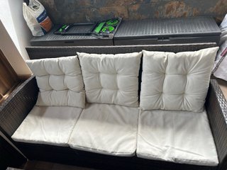 Conjunto Mesa y Asientos Jardín Ratán