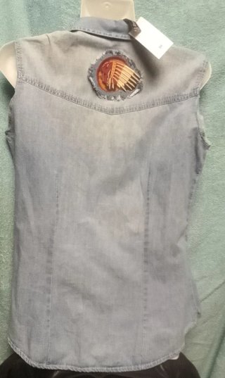 Camisa vaquera Indian Motorcycle sin mangas