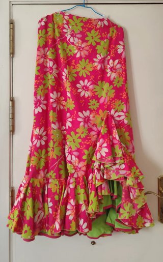Conjunto Rociero Camisa y Falda Talla 50