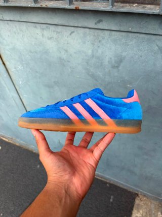 Adidas Gazelle Indoor Blu/Rosa