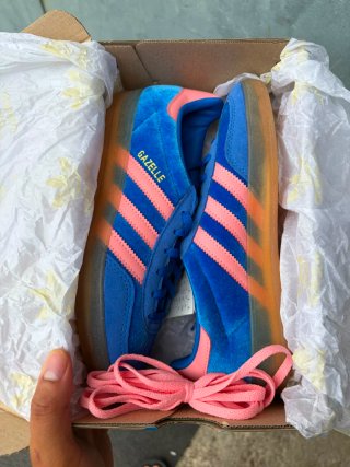 Adidas Gazelle Indoor Blu/Rosa