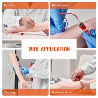 Kit de Práctica de Flebotomía, Kit de Entrenamiento Intravenoso de Venopunción, Kit de Brazo de Práctica IV de Alta Simulación con Bolsa de Transporte, Practica y Perfecciona Habilidades IV, para ...
