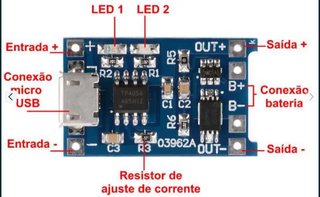 Kit TP4056 + Slot 18650 Micro USB