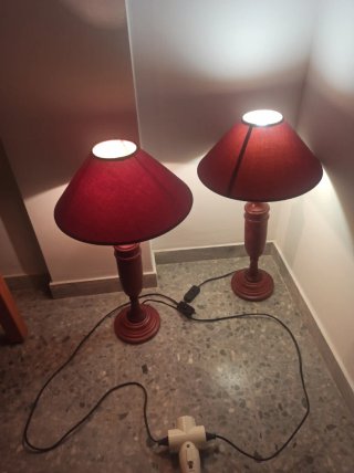 2 Lámparas de mesita de noche
