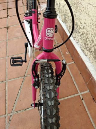 Bicicleta infantil 16 pulgadas rosa