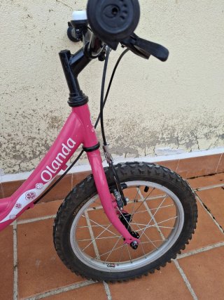 Bicicleta infantil 16 pulgadas rosa