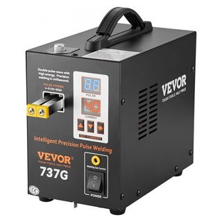 Soldador de Puntos de Batería, Soldador de Pulsos 737G, Máquina de Soldadura de Batería Portátil de Alta Potencia Estación de Soldadura con 2 Modos de Soldadura y Iluminación LED para Cinta de Níq...
