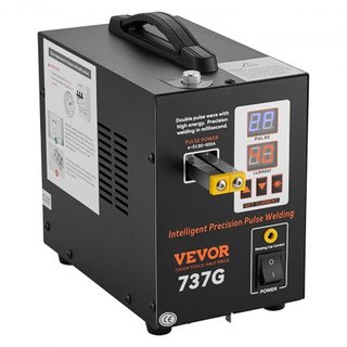 Soldador de Puntos de Batería, Soldador de Pulsos 737G, Máquina de Soldadura de Batería Portátil de Alta Potencia Estación de Soldadura con 2 Modos de Soldadura y Iluminación LED para Cinta de Níq...