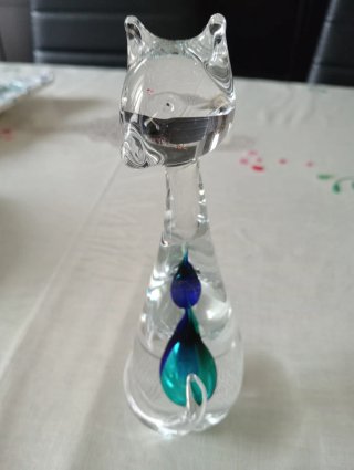 Fermacarte vintage Artcristal Bohemia