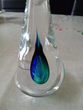 Fermacarte vintage Artcristal Bohemia