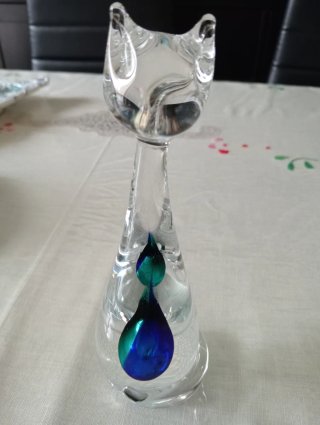 Fermacarte vintage Artcristal Bohemia