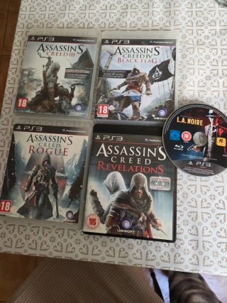 Pack 4 Juegos PS3 Assassin's Creed + L.A. Noire