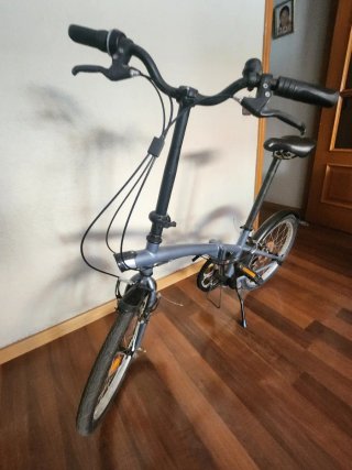 Bicicleta plegable Btwin azul mod.120, 20"