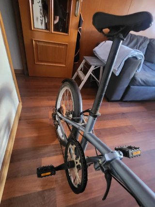 Bicicleta plegable Btwin azul mod.120, 20"