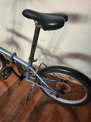Bicicleta plegable Btwin azul mod.120, 20"