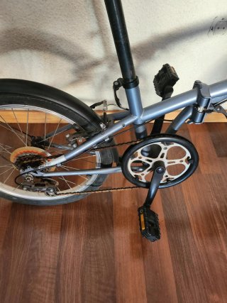 Bicicleta plegable Btwin azul mod.120, 20"