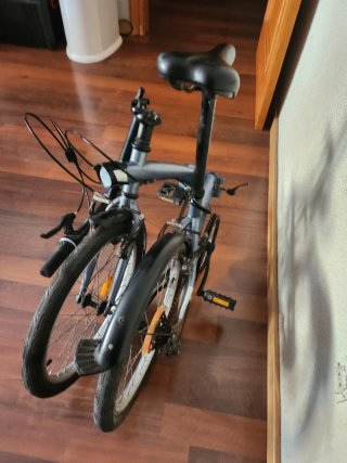 Bicicleta plegable Btwin azul mod.120, 20"