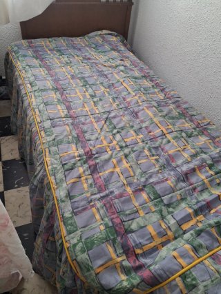 Colcha antigua multicolor