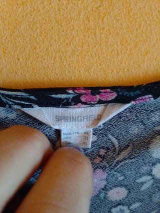 Vestido Springfield floral talla XL