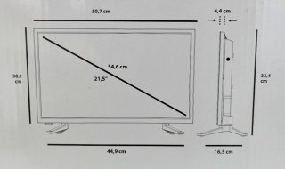 TV LED 22" Qilive  ¡¡COMO NUEVO!!