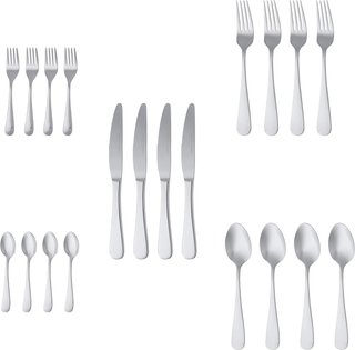 Amazon Basics juego cubertería acero inoxidable