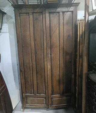 Librería francesa armario antigua pino Flandes